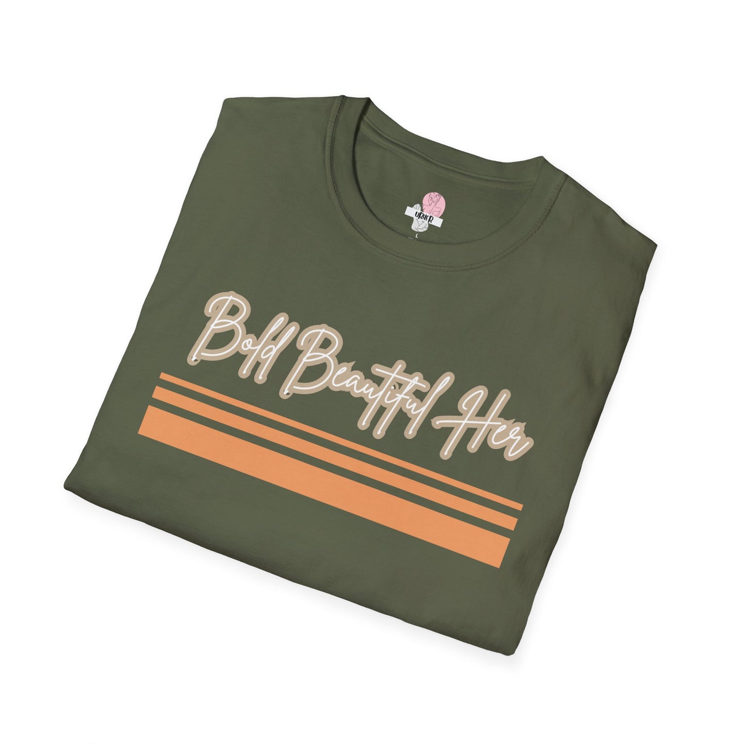 Bold Beautiful Her Retro Striped Tee | Soft Breathable Casual Shirt