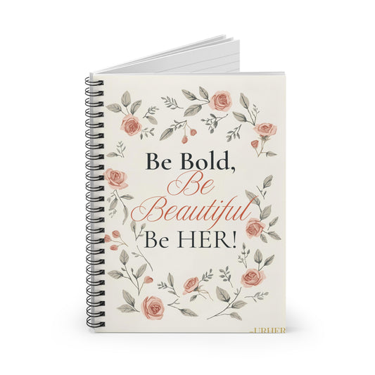 Bold Beautiful Her Soft Floral Journal