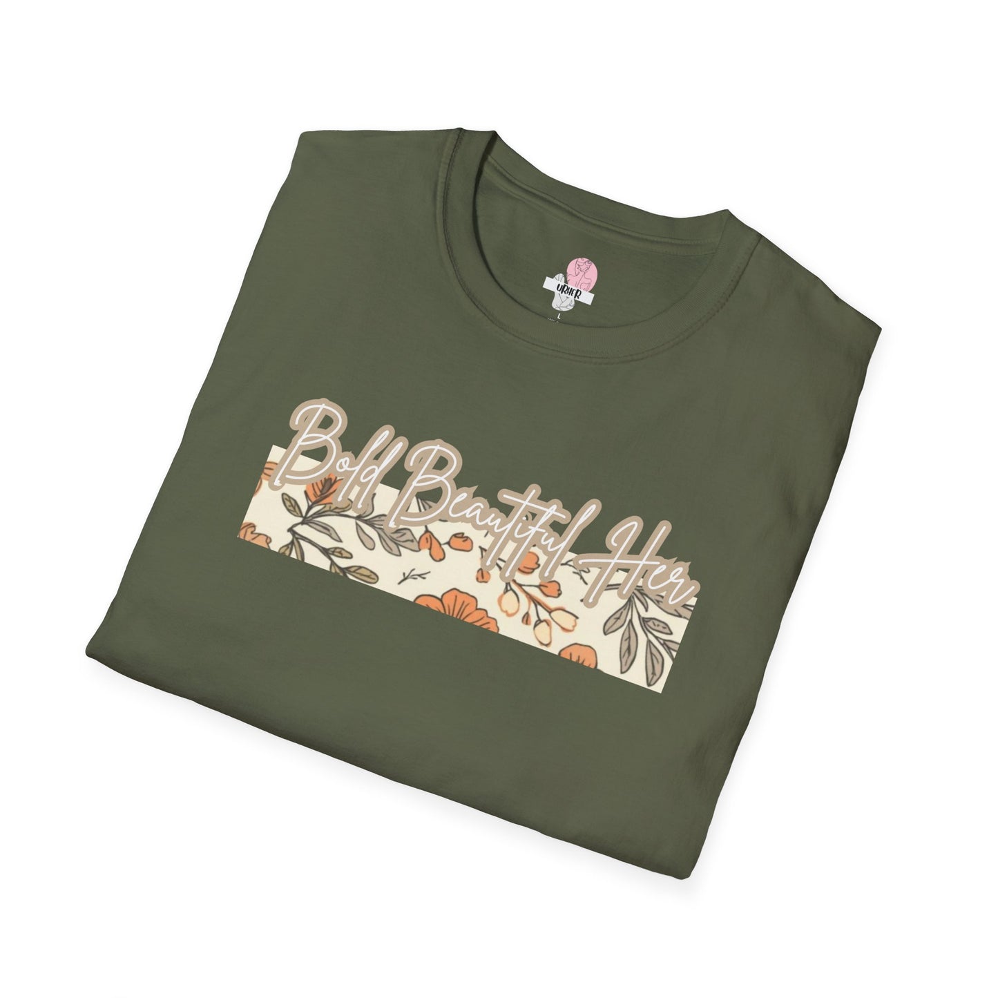Bold Beautiful Her-Floral Block T-Shirt