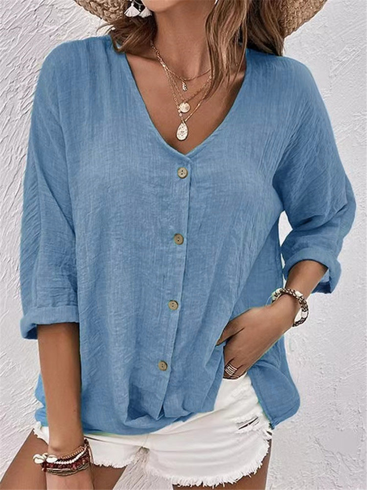 Bria Casual Linen Shirt