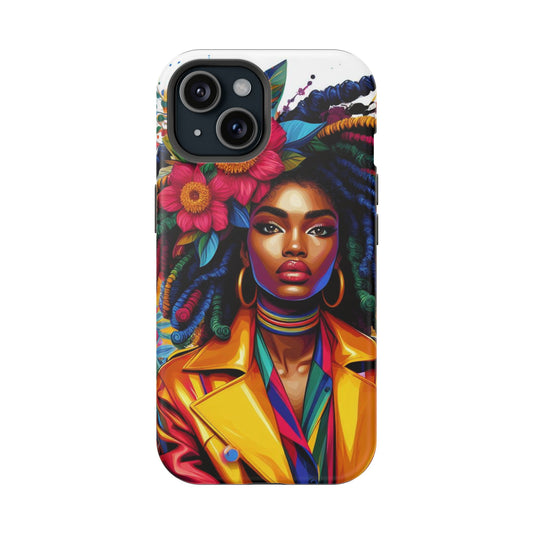 Afro Woman Art Impact-Resistant Phone Case