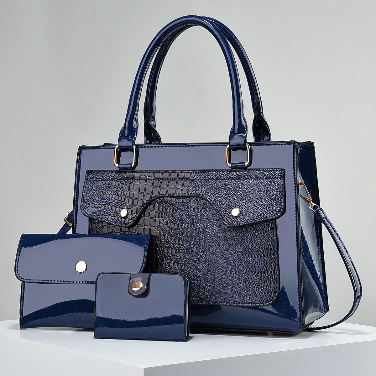 Ottoline Structured Leather Satchel