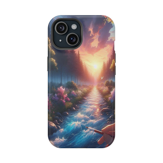Sunset Forest Dreams phone cases