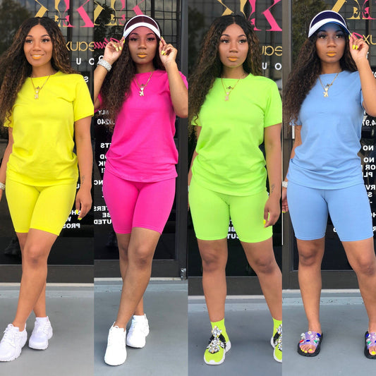 Simone Solid Sport Two-Piece Set