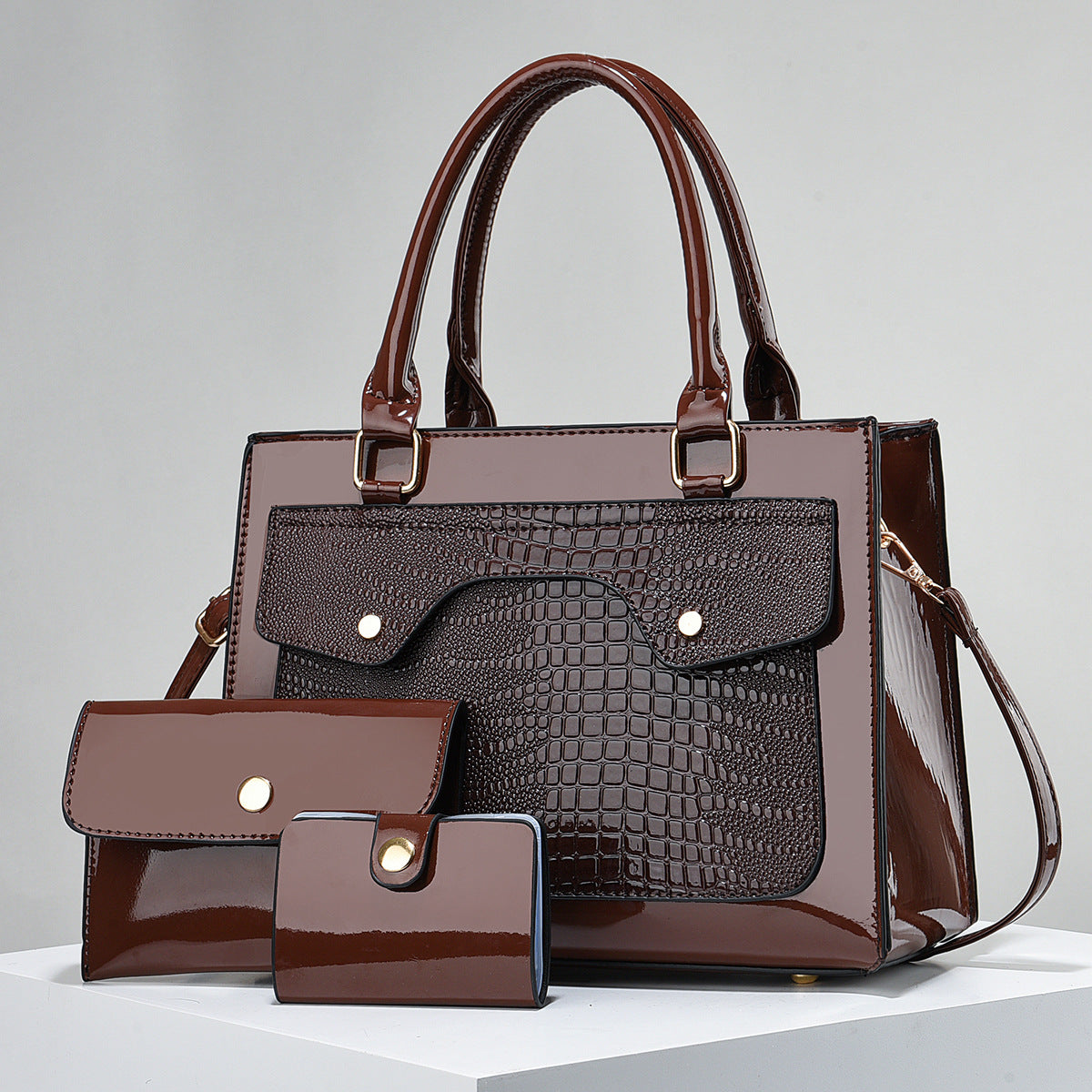 Ottoline Structured Leather Satchel