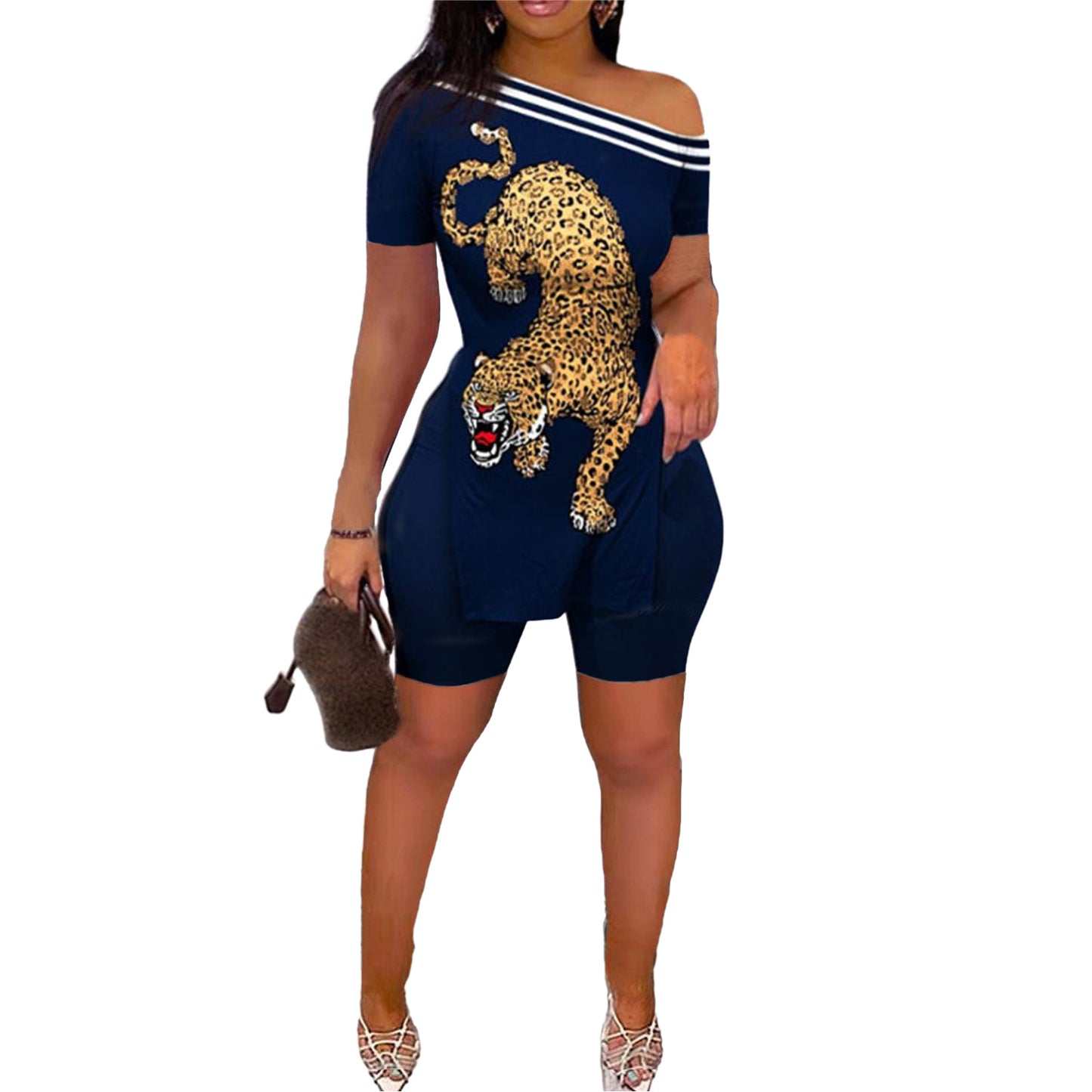 Kalis Printed Shirt & Shorts Set