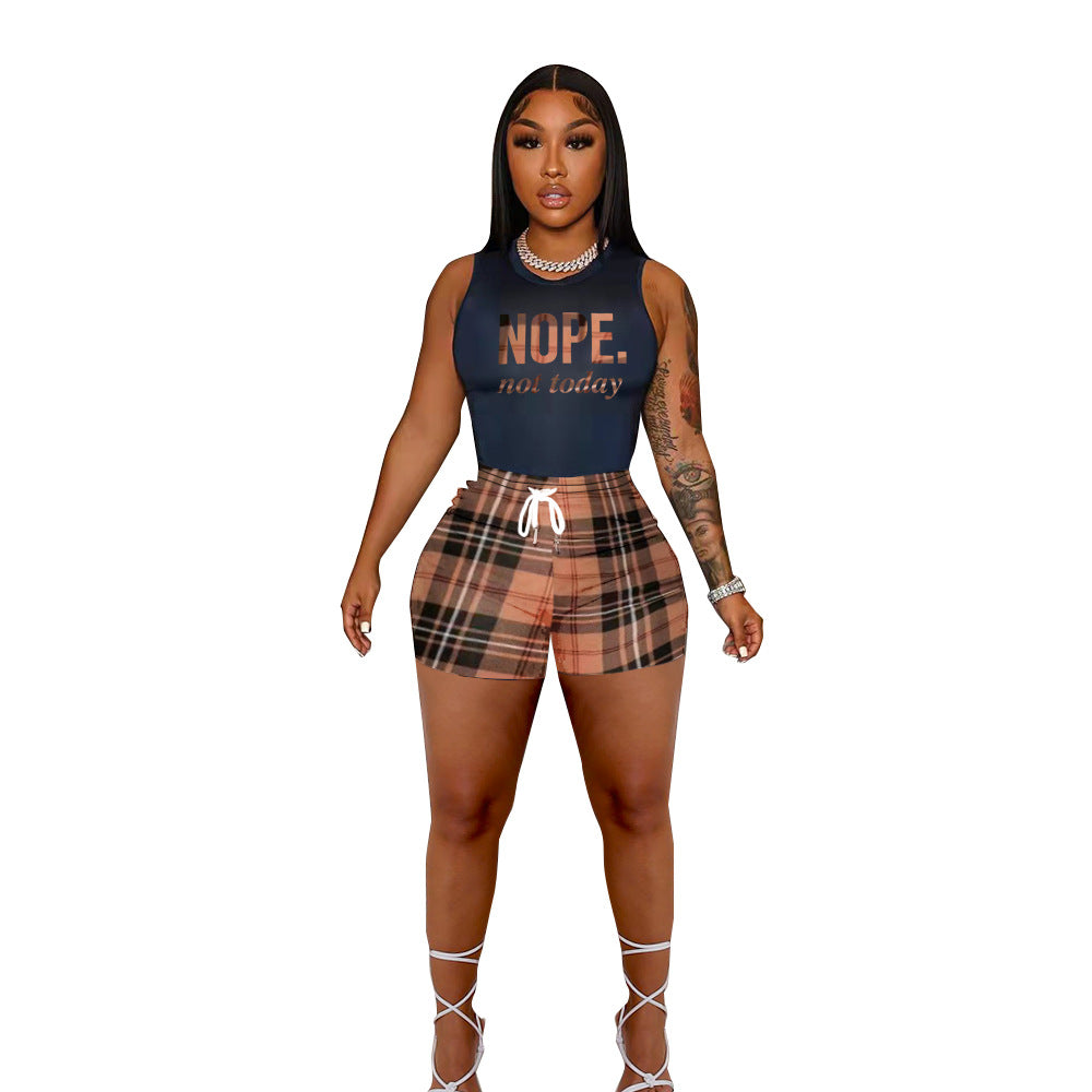 Harlow Printed Vest Shorts Set