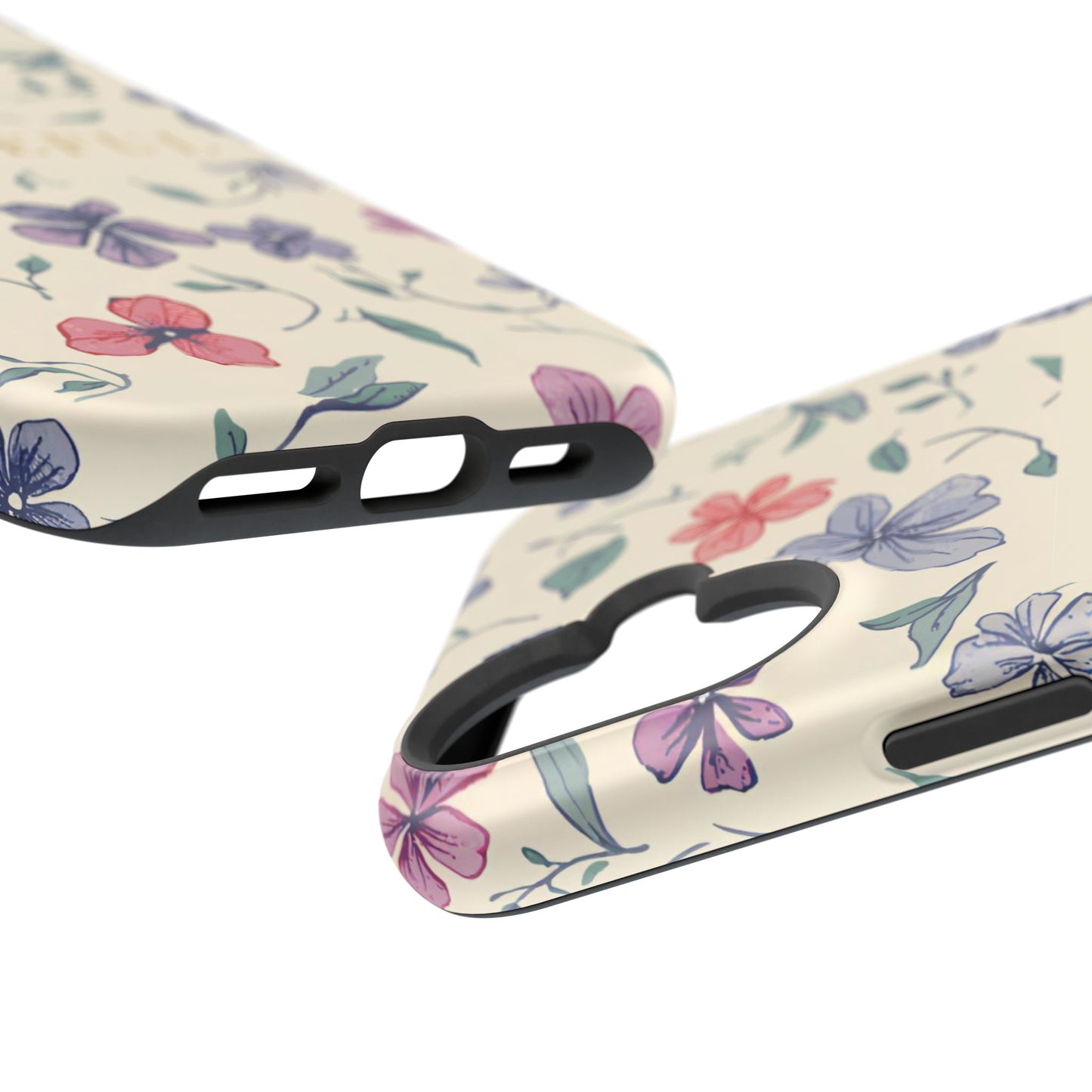 Floral "Grateful" Protective Floral Phone Cover