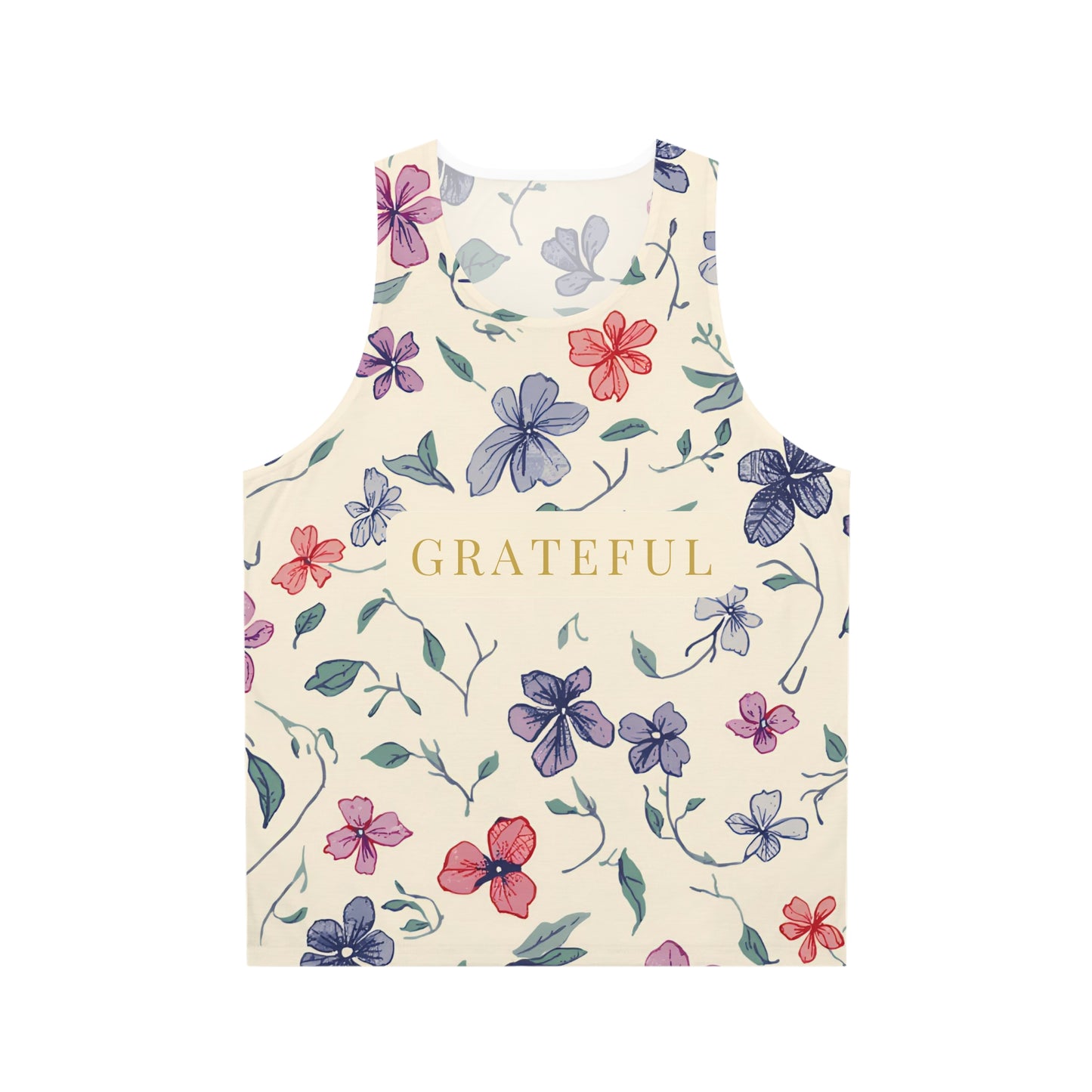 Grateful Floral Tank Top