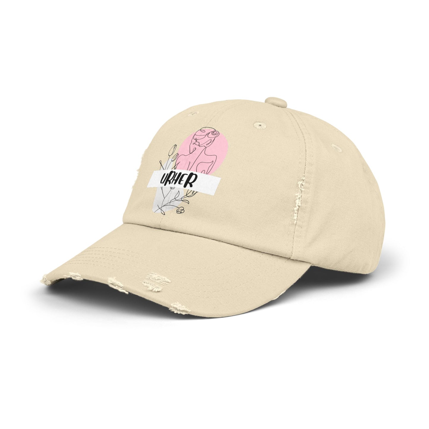 'URHER'- distressed hat