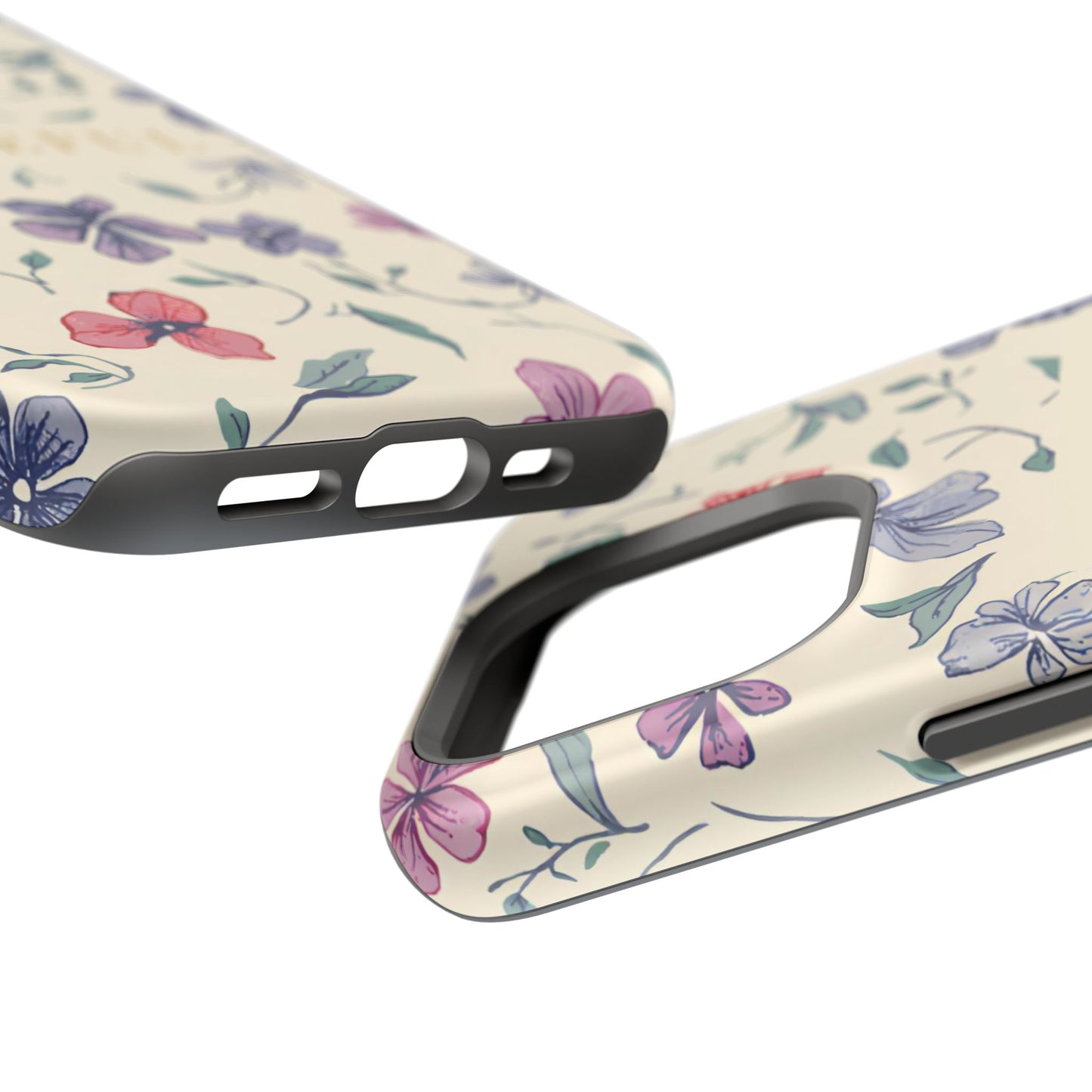 Floral "Grateful" Protective Floral Phone Cover