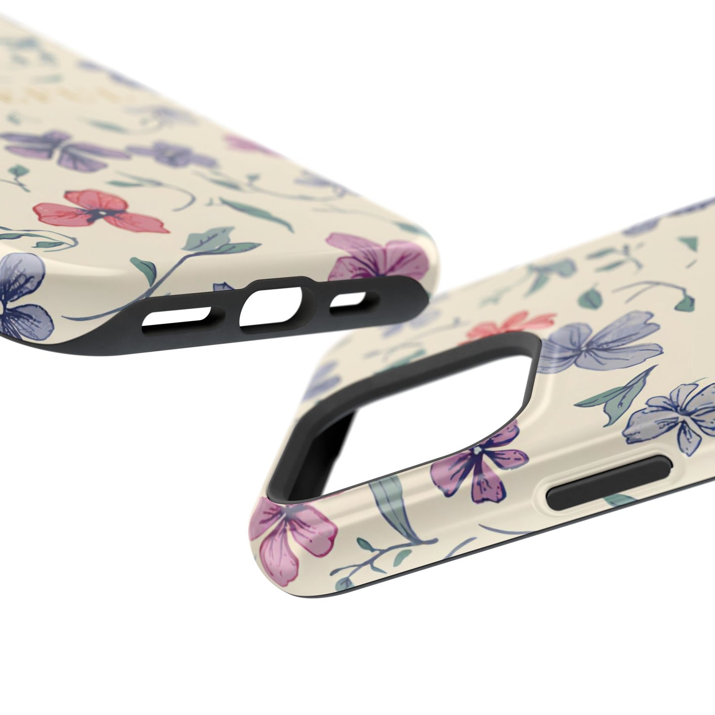 Floral "Grateful" Protective Floral Phone Cover