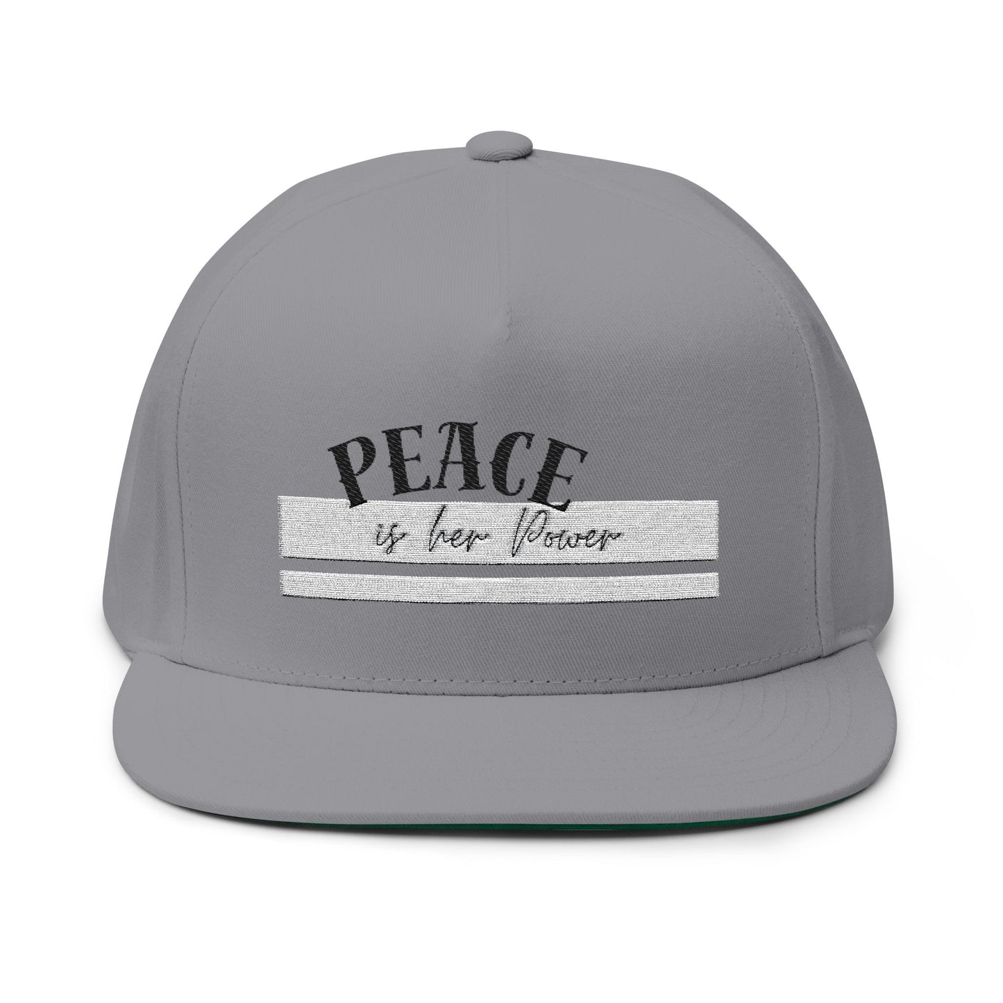 Peace Is Her Power Embroidered Cap