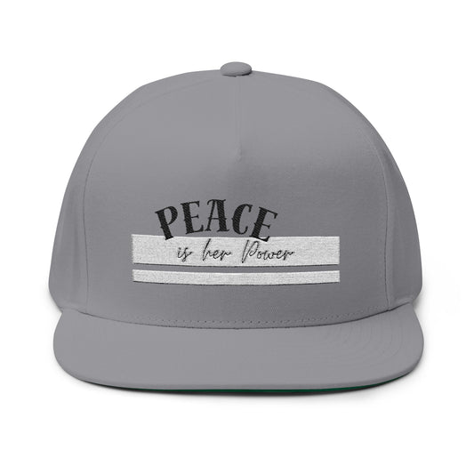 Peace Is Her Power Embroidered Cap