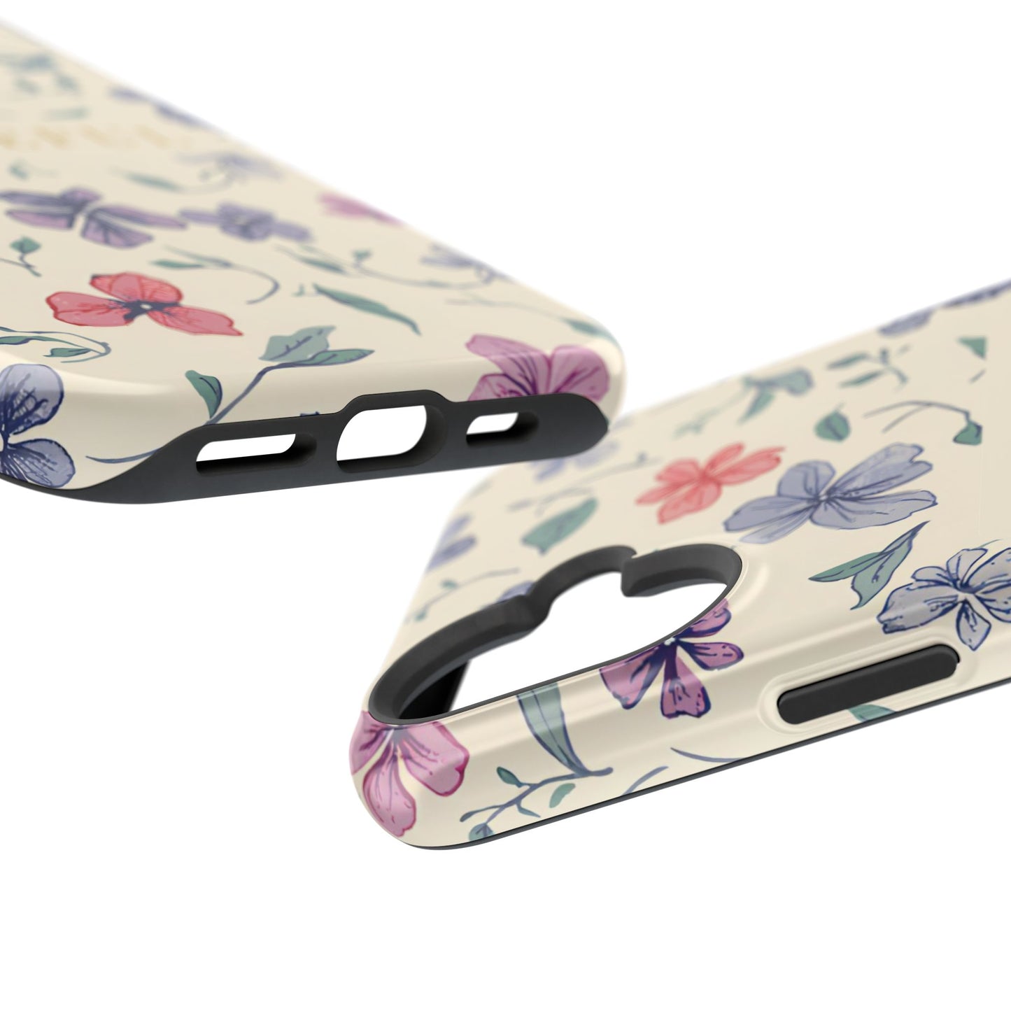 Floral "Grateful" Protective Floral Phone Cover