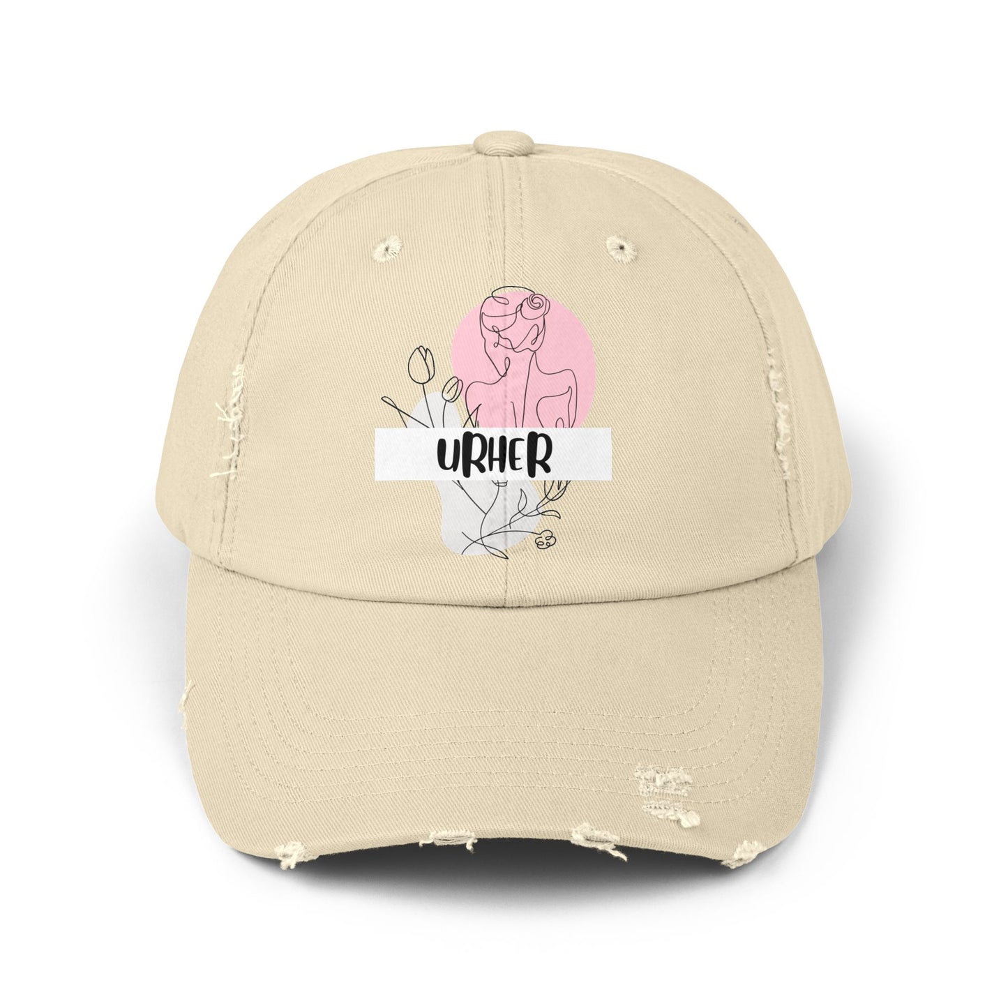 'URHER'- distressed hat