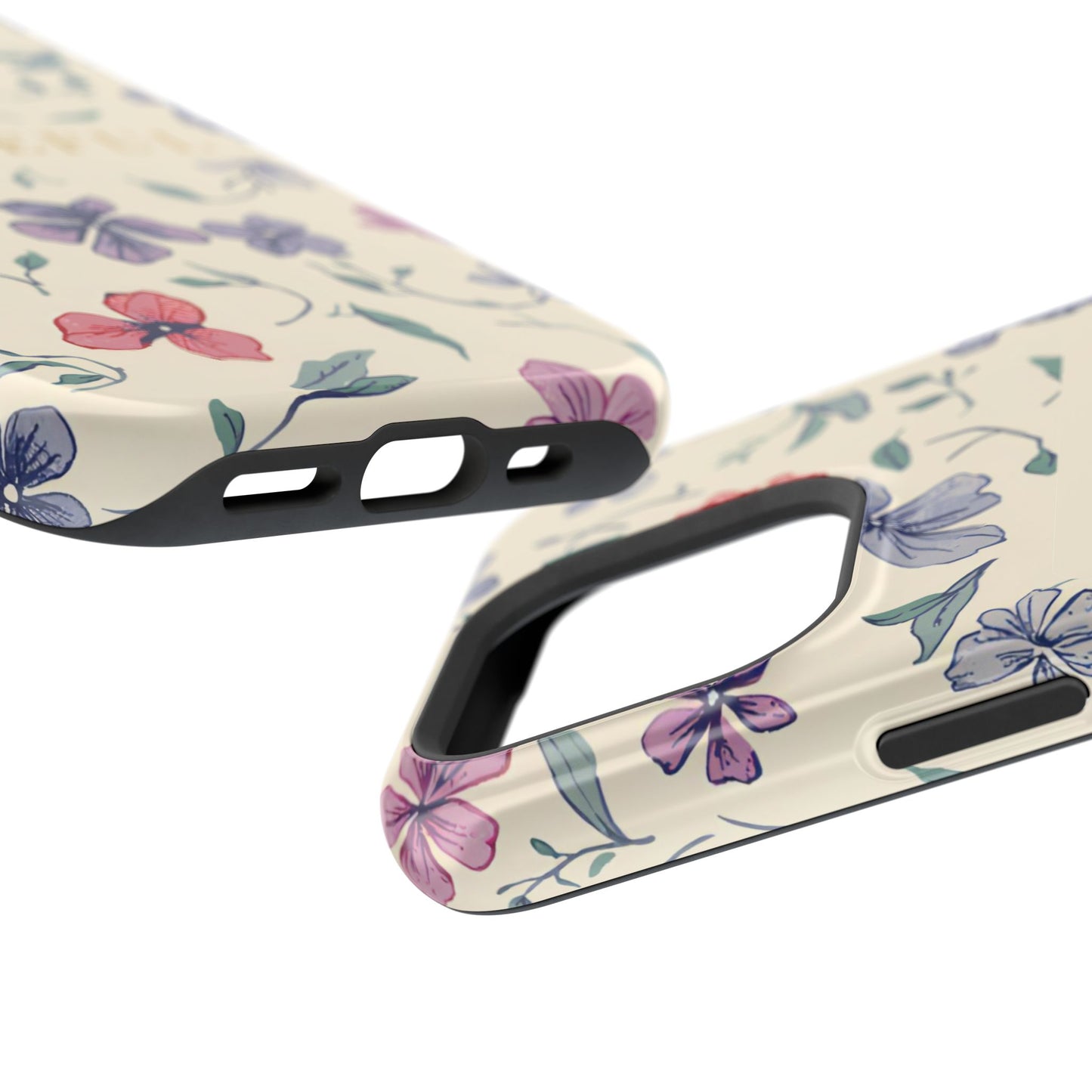 Floral "Grateful" Protective Floral Phone Cover