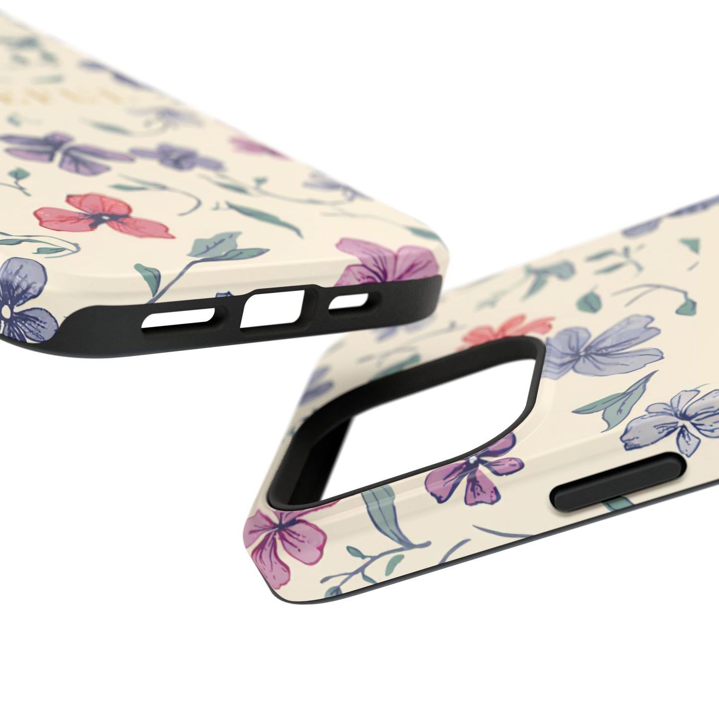Floral "Grateful" Protective Floral Phone Cover