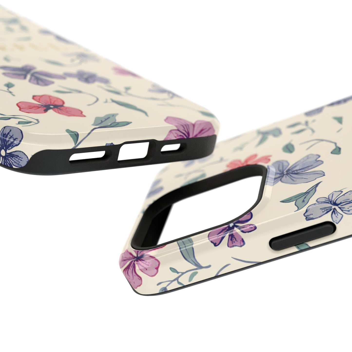 Floral "Grateful" Protective Floral Phone Cover