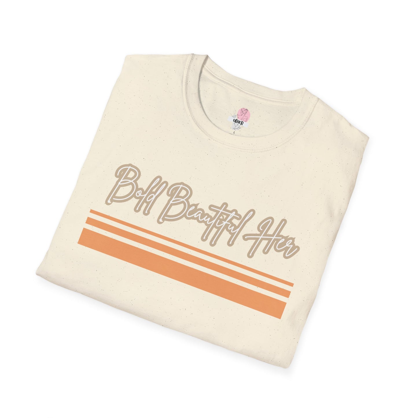 Bold Beautiful Her Retro Striped Tee | Soft Breathable Casual Shirt
