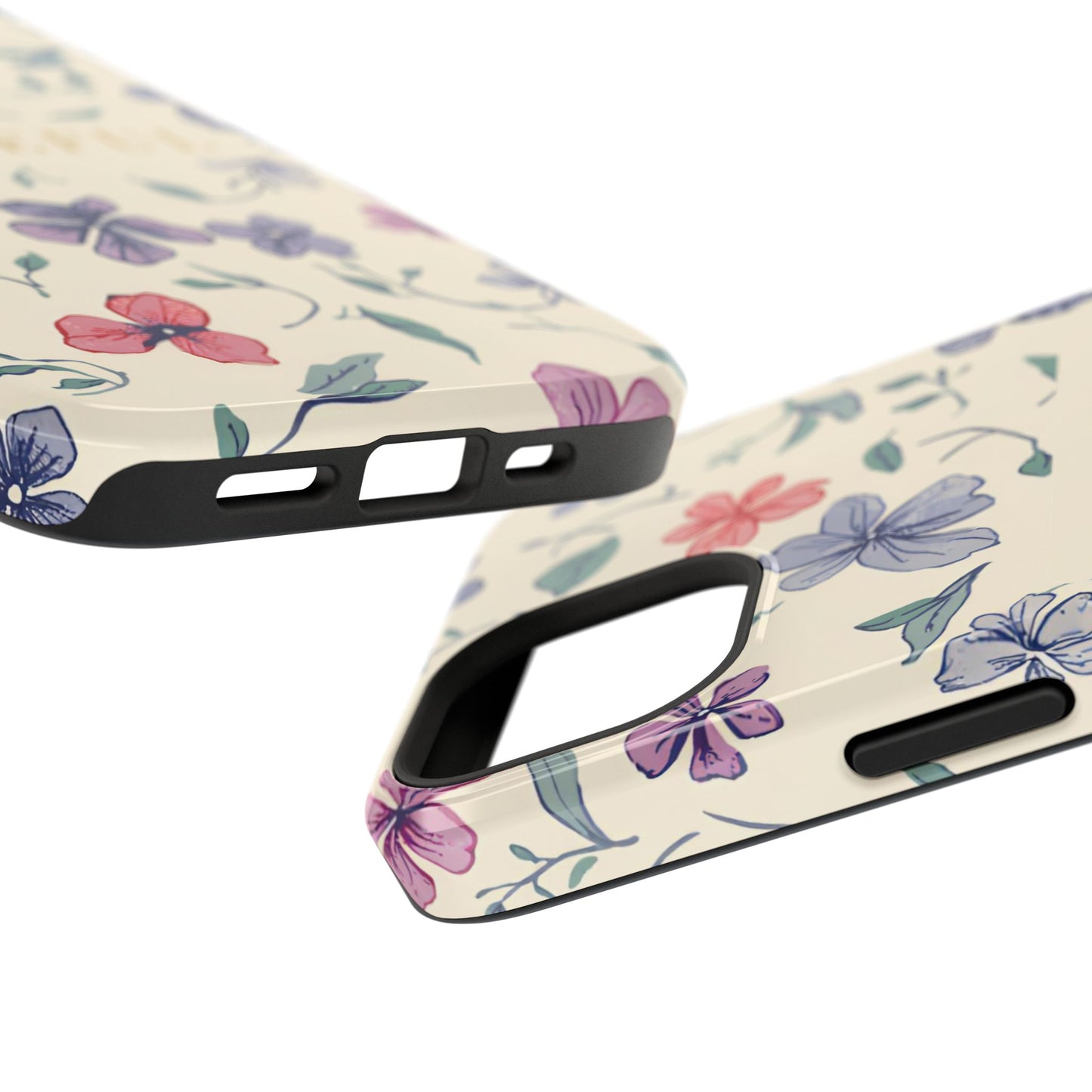 Floral "Grateful" Protective Floral Phone Cover