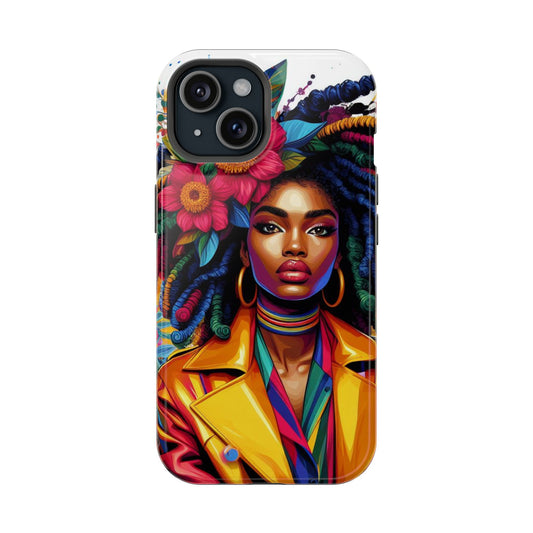 Afro Woman Art Impact-Resistant Phone Case