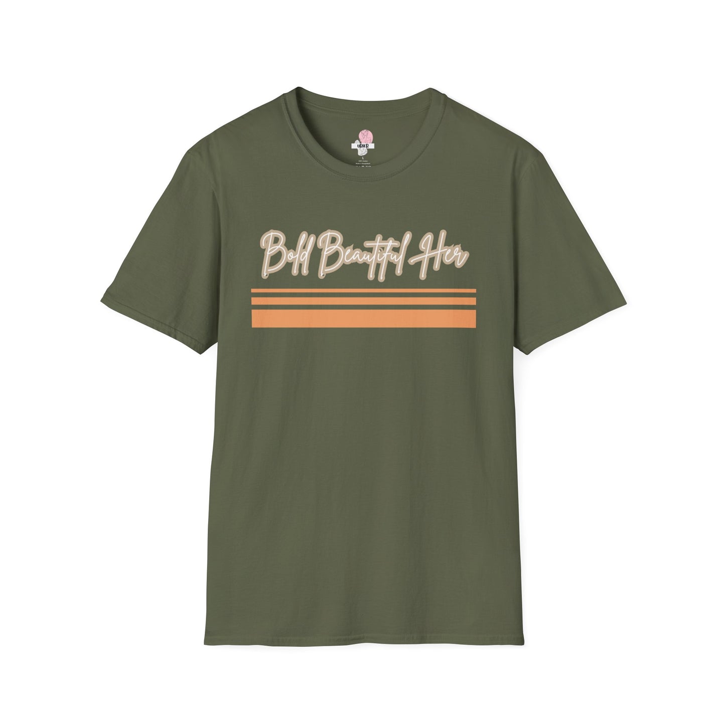 Bold Beautiful Her Retro Striped Tee | Soft Breathable Casual Shirt