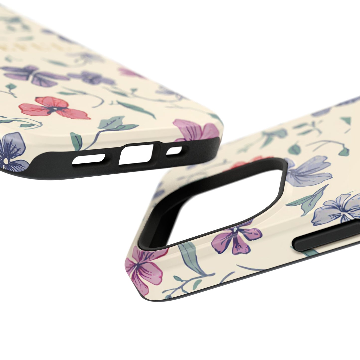 Floral "Grateful" Protective Floral Phone Cover