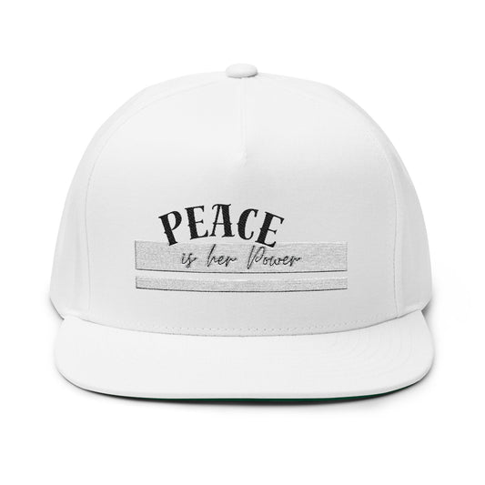 Peace Is Her Power Embroidered Cap