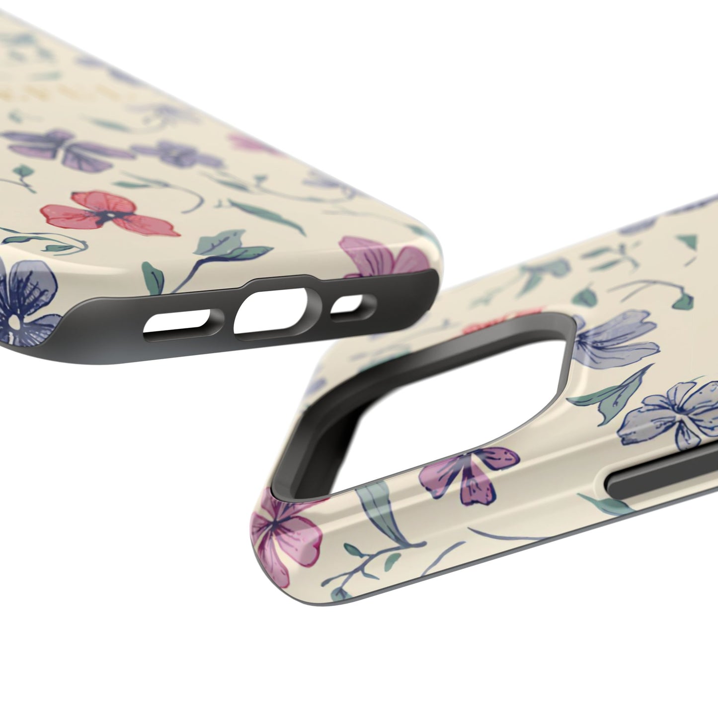 Floral "Grateful" Protective Floral Phone Cover