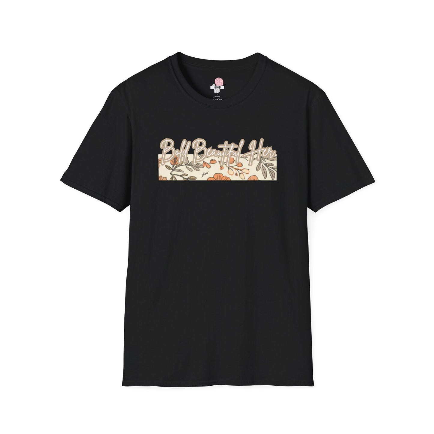 Bold Beautiful Her-Floral Block T-Shirt