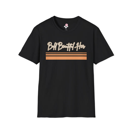 Bold Beautiful Her Retro Striped Tee | Soft Breathable Casual Shirt