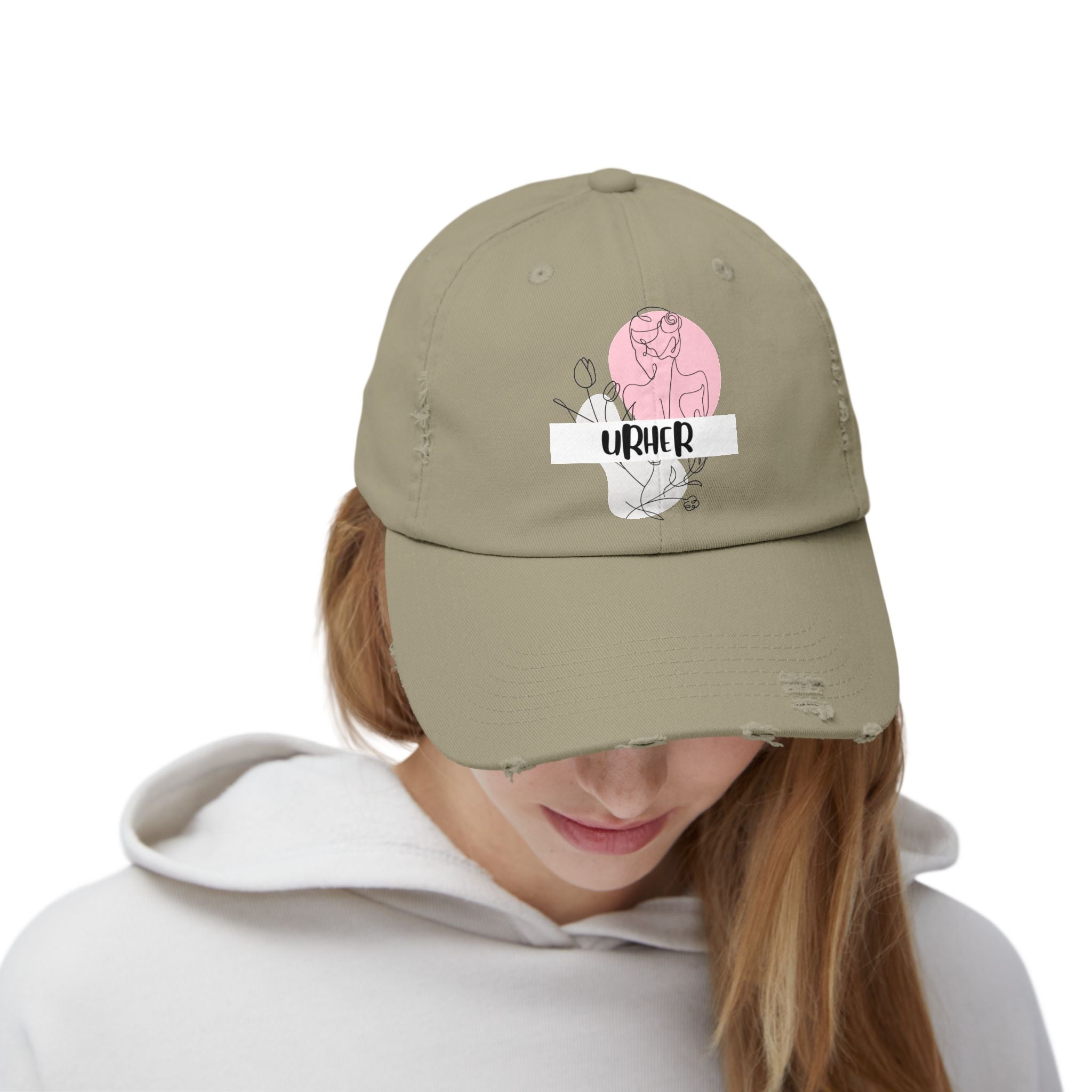 'URHER'- distressed hat