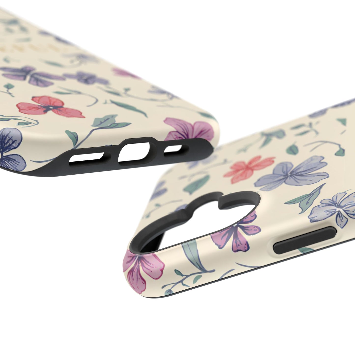 Floral "Grateful" Protective Floral Phone Cover