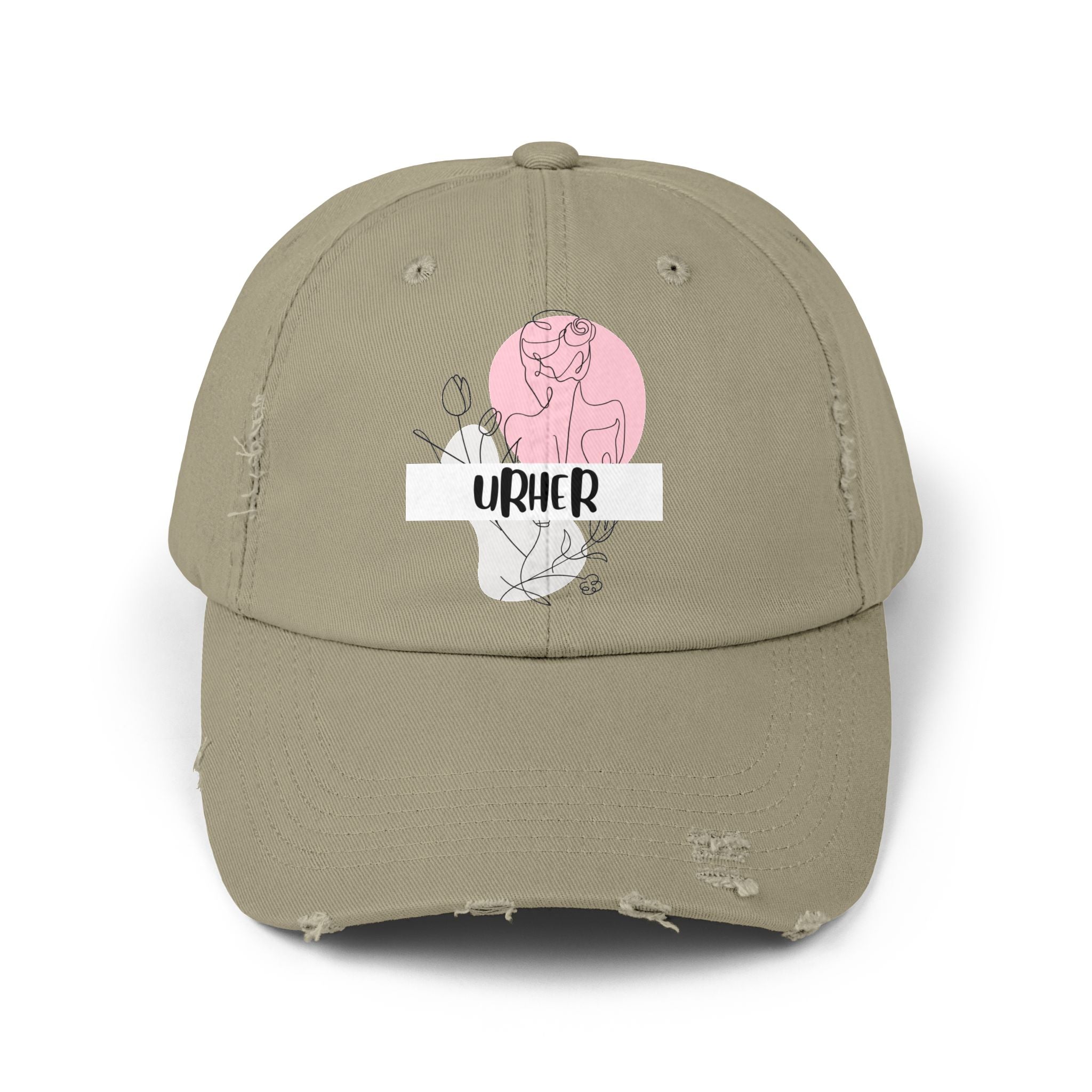 'URHER'- distressed hat