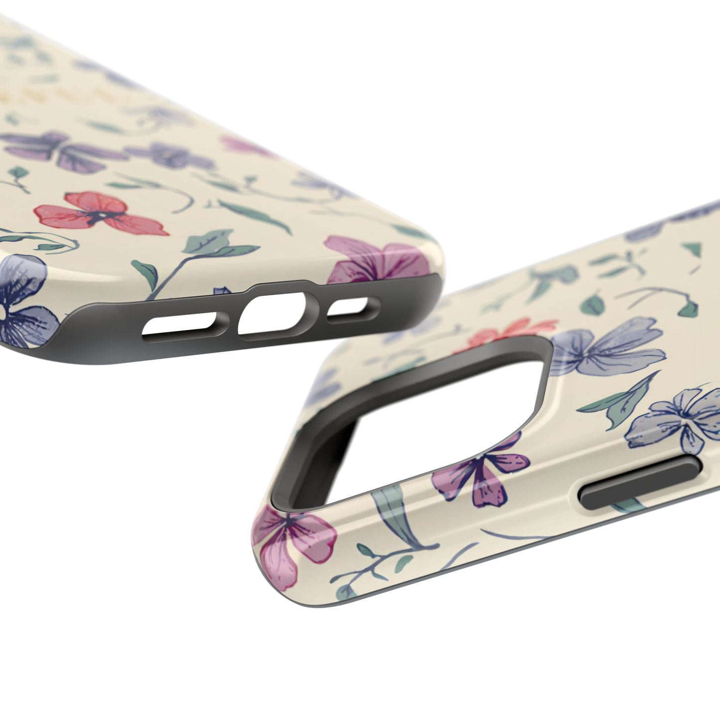 Floral "Grateful" Protective Floral Phone Cover