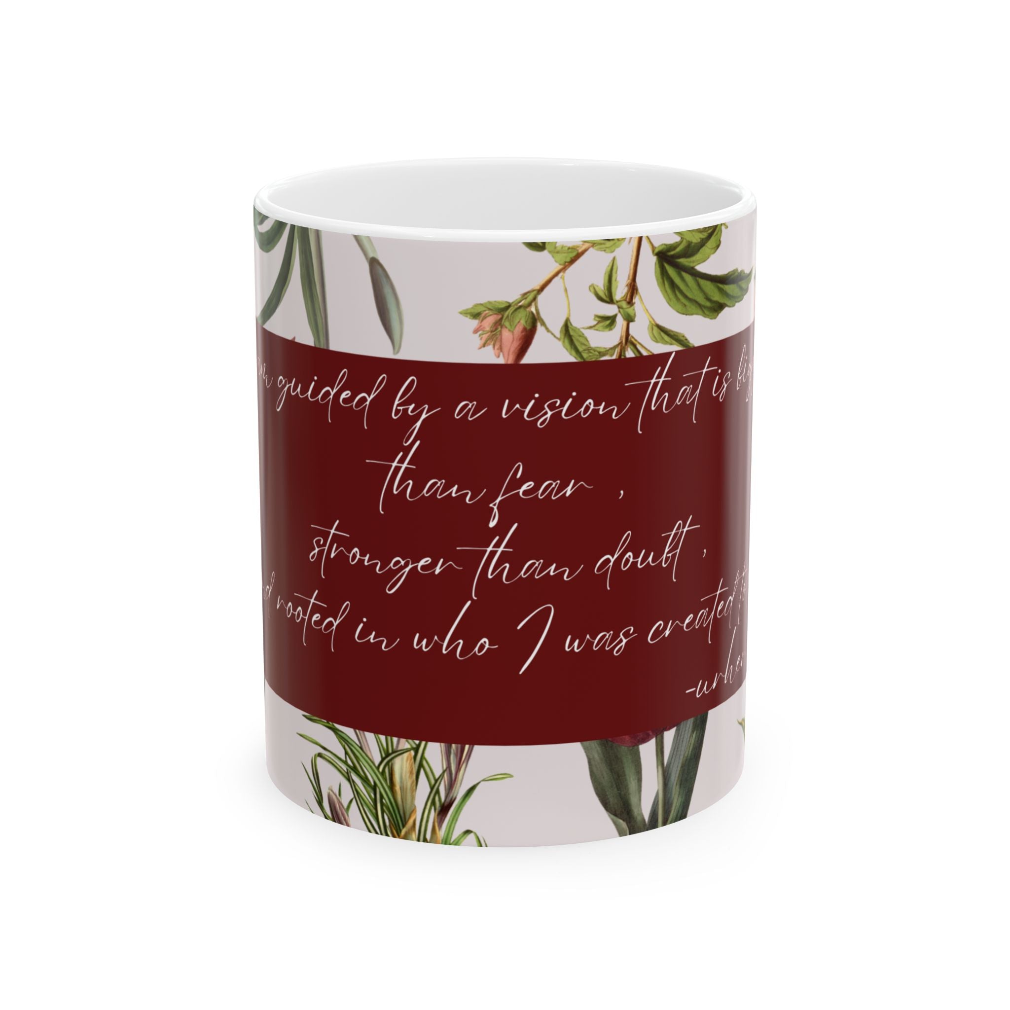 'Guided by a vision Ceramic Mug (11oz & 15oz)