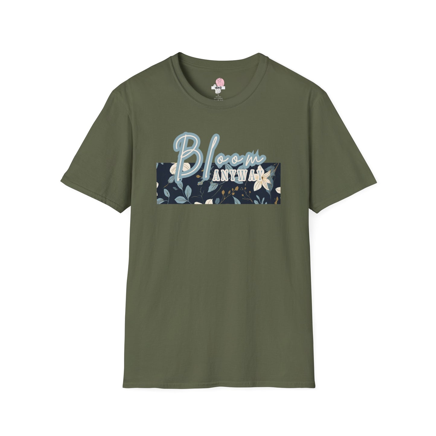 Bloom anyway Tee | Classic Crew Neck, Lightweight Casual Shirt