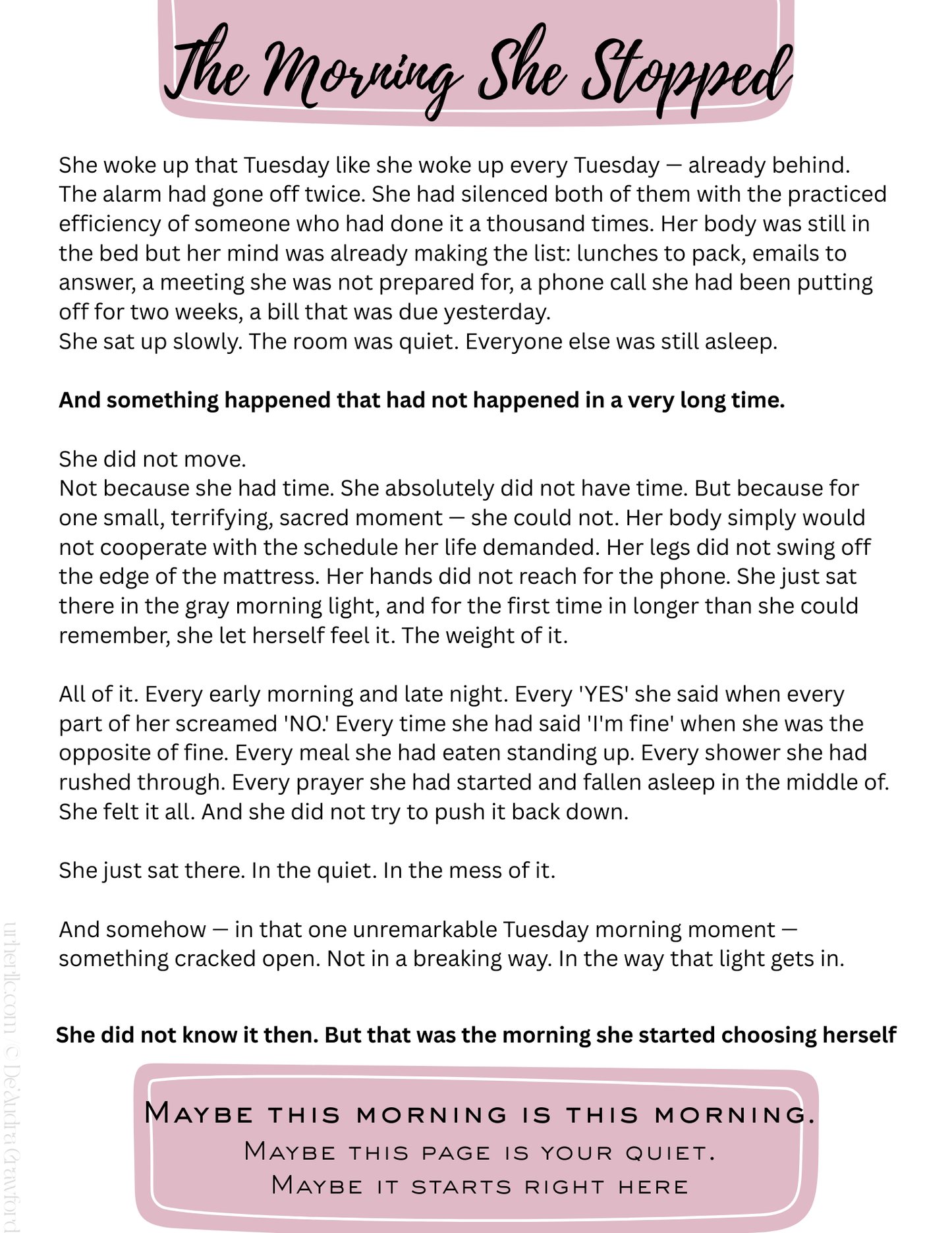 Letters to My Girls - To every Stage of You