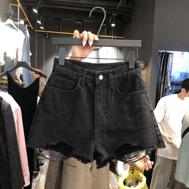 Fringe Denim Short