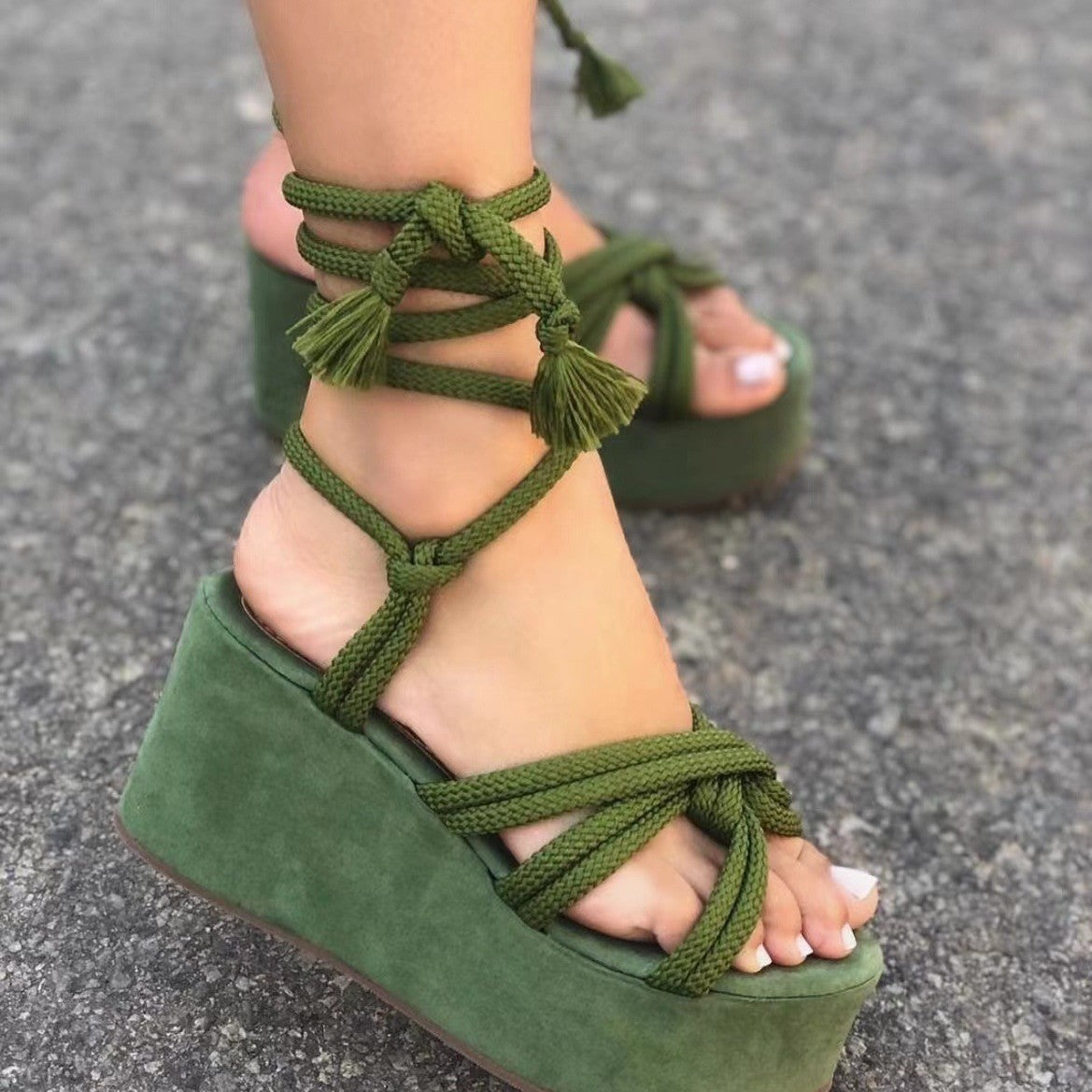 Thea Fish Mouth Strappy Sandal