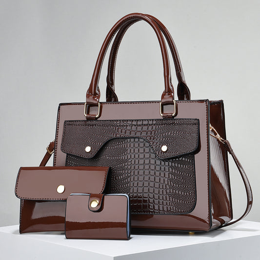 Ottoline Structured Leather Satchel