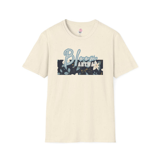 Bloom anyway Tee | Classic Crew Neck, Lightweight Casual Shirt