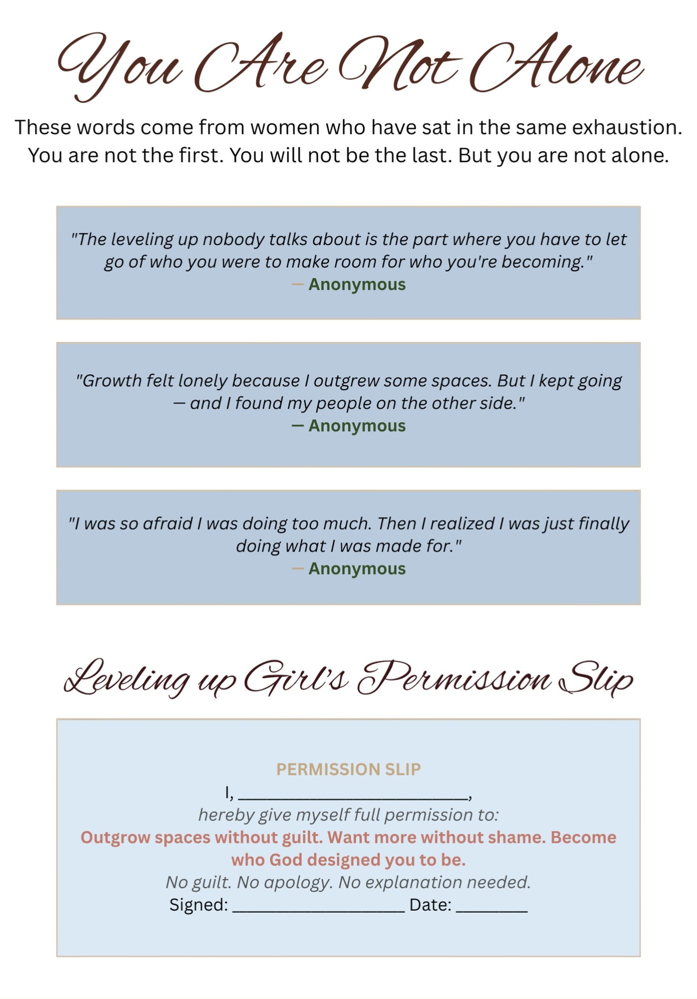 Letters to my Girls - Digital Download