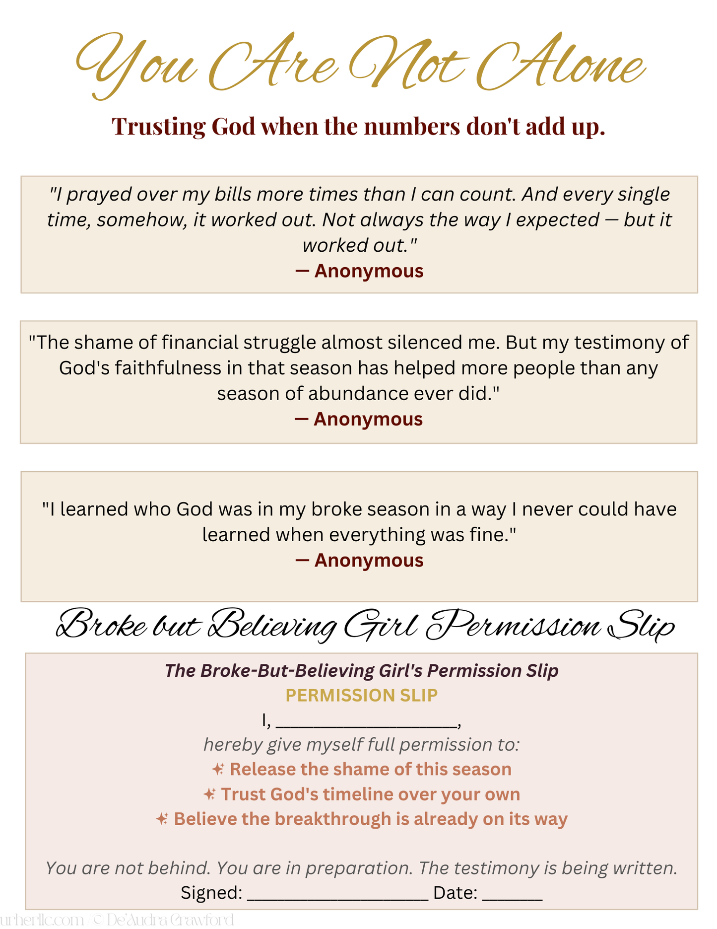 Letters to My Girls - To every Stage of You