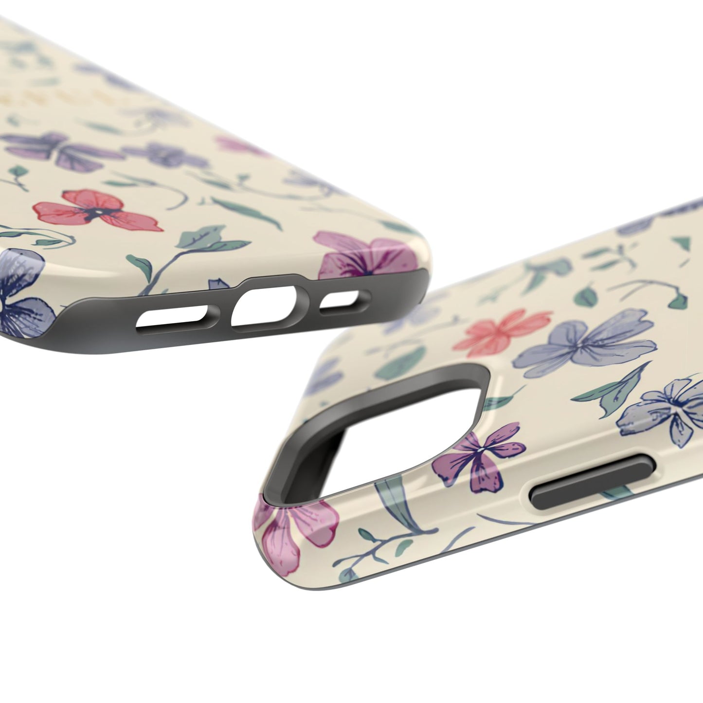 Floral "Grateful" Protective Floral Phone Cover