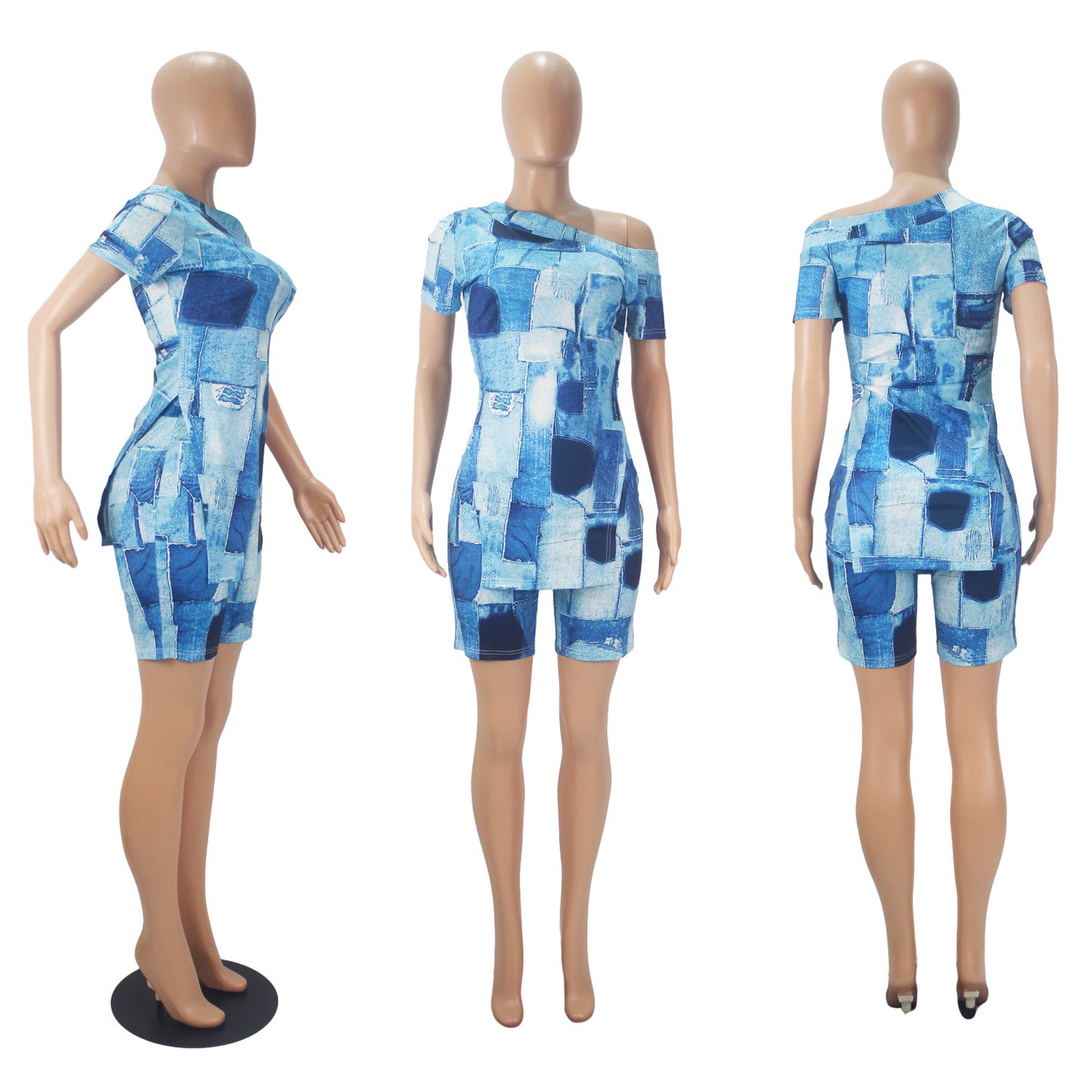 Kalis Printed Shirt & Shorts Set