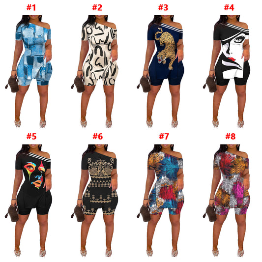 Kalis Printed Shirt & Shorts Set