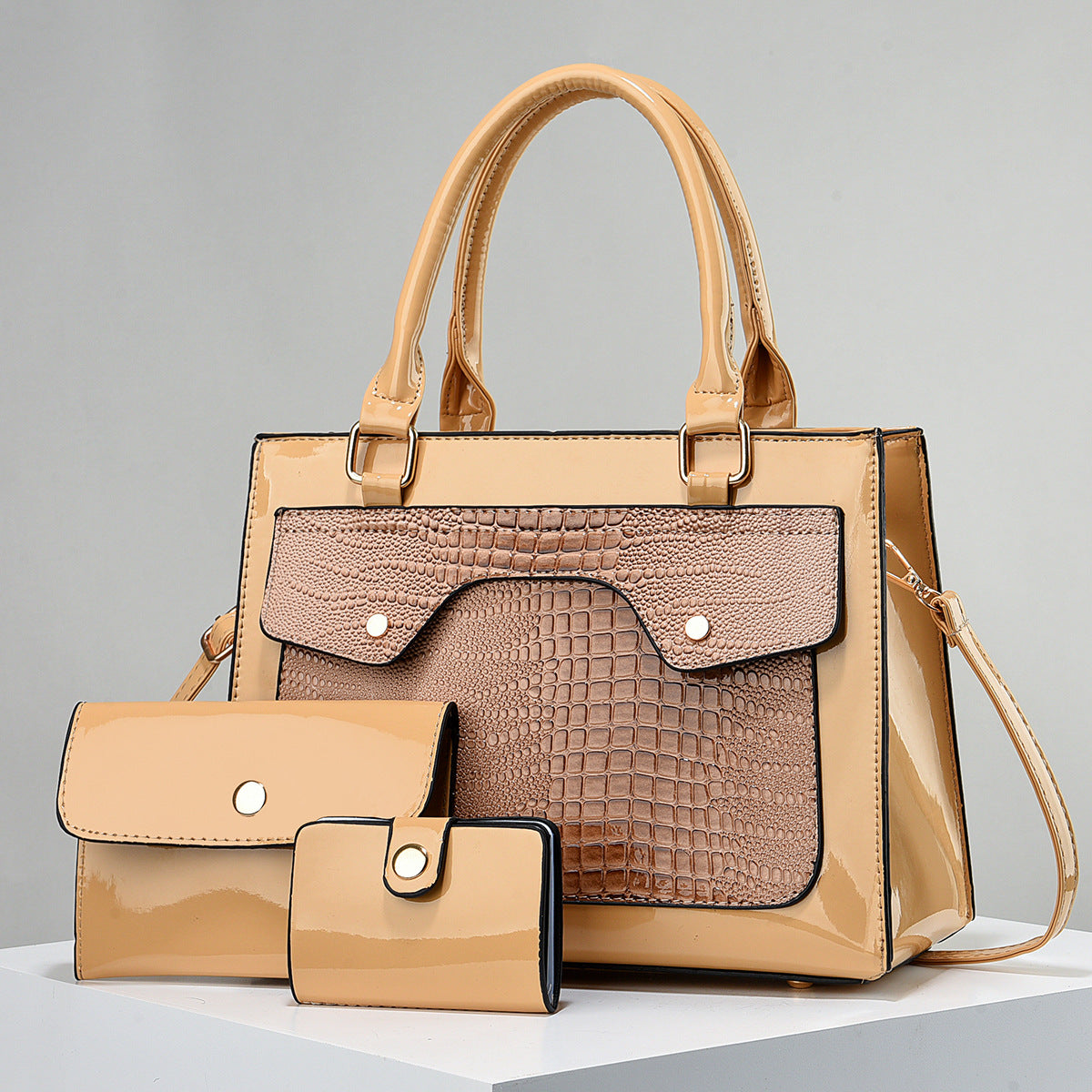 Ottoline Structured Leather Satchel