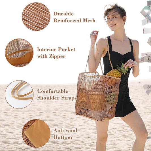 Playa Foldable Mesh Beach Tote
